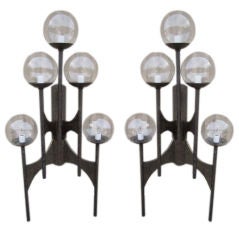 Pair or monumental sconces by Lightolier