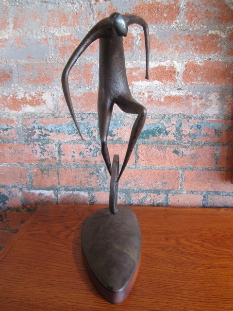 Pair of unicycle sculptures by Jack Boyd 4