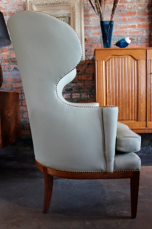 Mid-20th Century 1940's Wingback chair by Edward Wormley for Dunbar
