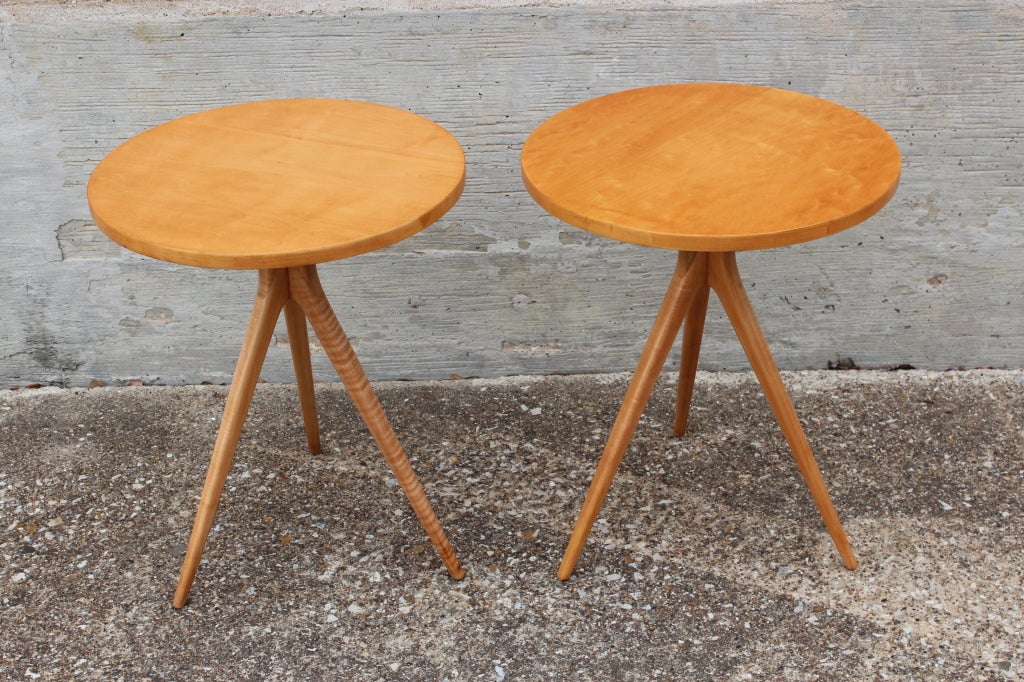 Pair of early Dunbar side tables by Edward Wormley 5