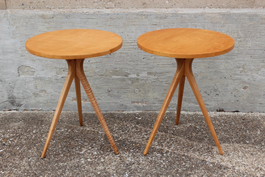 Pair of early Dunbar side tables by Edward Wormley 6