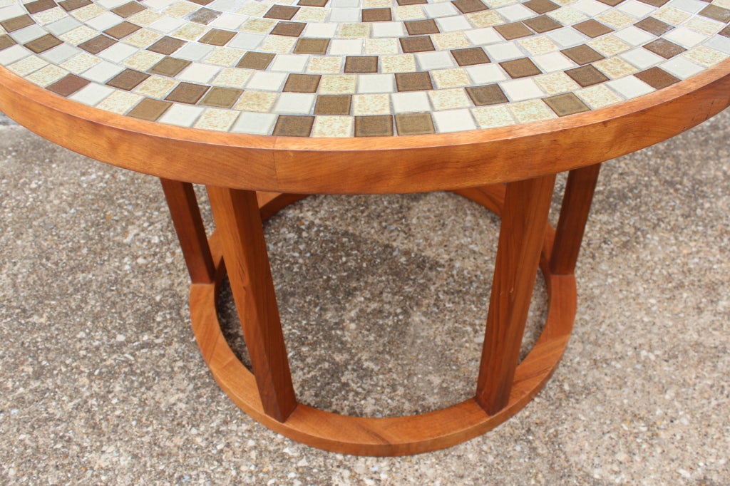 Ceramic tile top dining table by Gordon Martz at 1stDibs