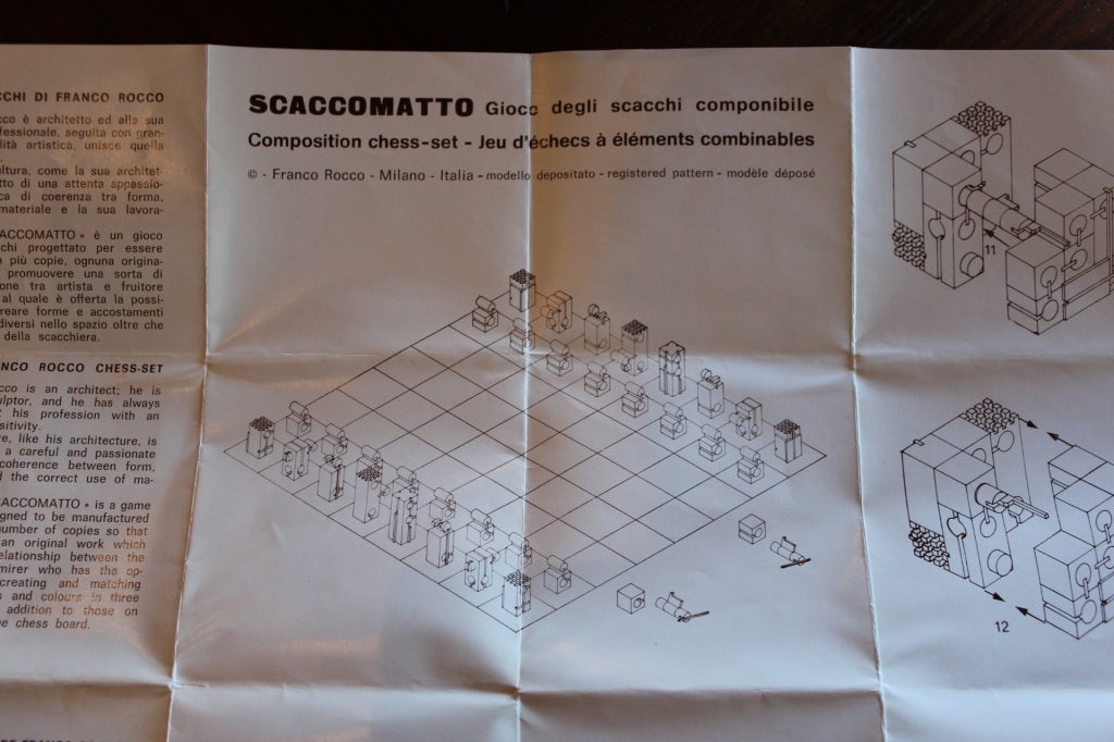 Scaccomoto chess set by Franco Rocco 7