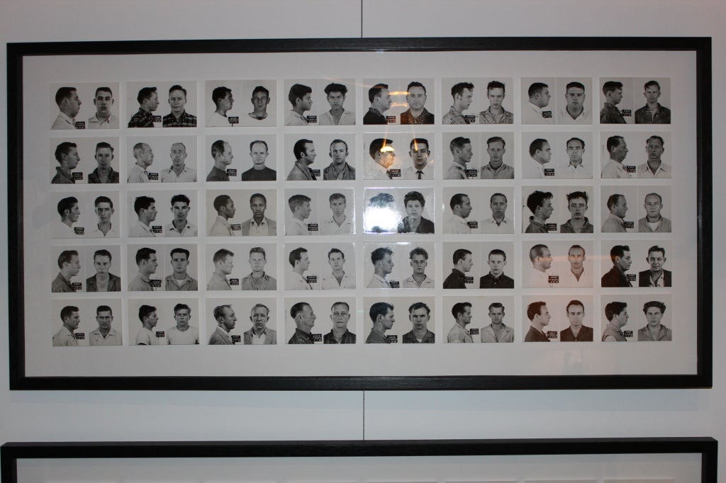 A collection of vintage mugshots