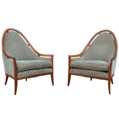 Pair of Throne chairs by Harvey Probber