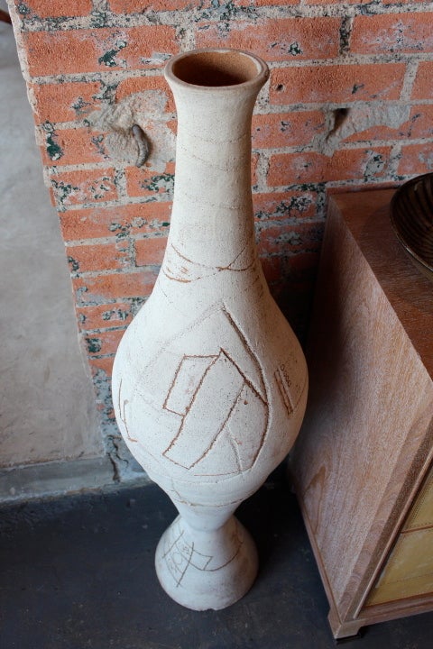 Massive Floor Vase/Sculpture Attributed to John Hock 2