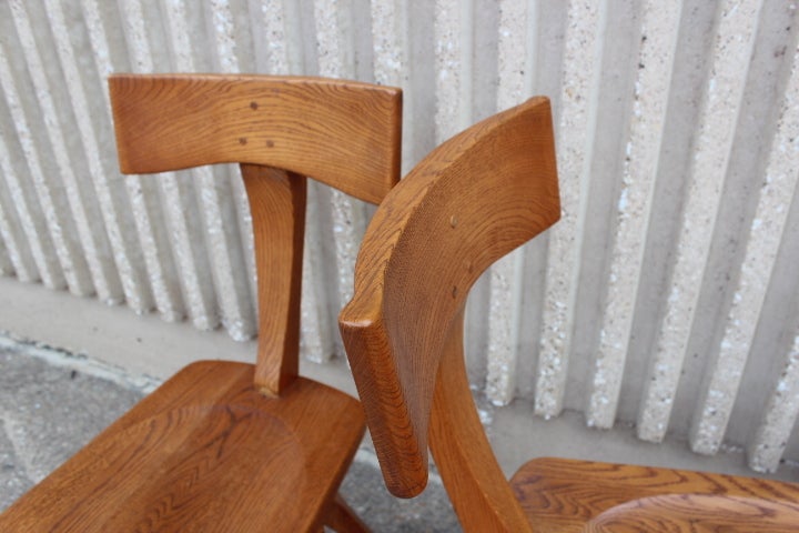Rare set of four craft dining chairs by Erik Gronborg 6