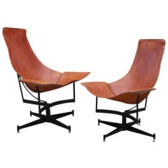 Early pair of swivel chairs by Max Gottschalk