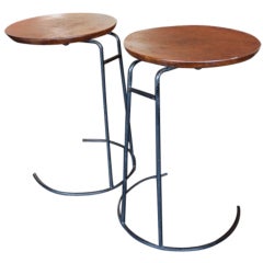 Pair of nesting side tables by Jens Risom