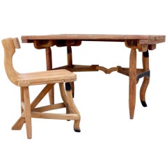 Vintage Craft Desk and Chair by Stephen Surls
