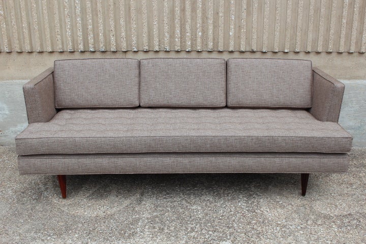 Rare Dunbar Sofa With Fluted Rosewood Legs