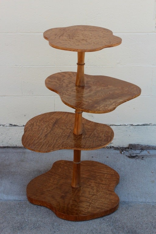 Biomorphic Tiered Table By Johann Tapp