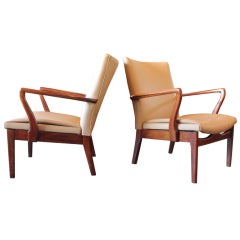 Vintage Pair of Lounge Chairs by Parker Knoll