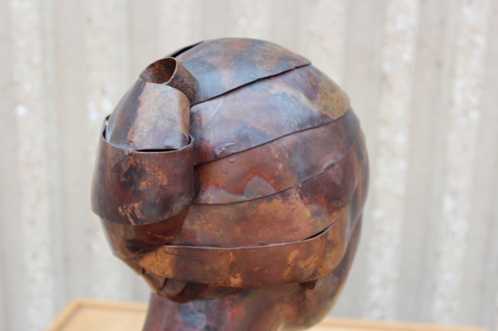 Copper Bust By Mary Eldredge at 1stdibs