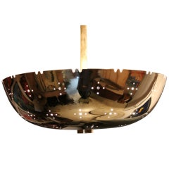 Retro Brass Light Fixture Attributed To Paavo Tynell