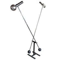 Large Pendulating Floor Lamp by Robert Sonneman 5