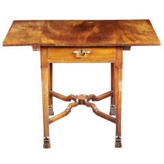 Antique An 18th Century Figural Mahogany English Pembroke Table