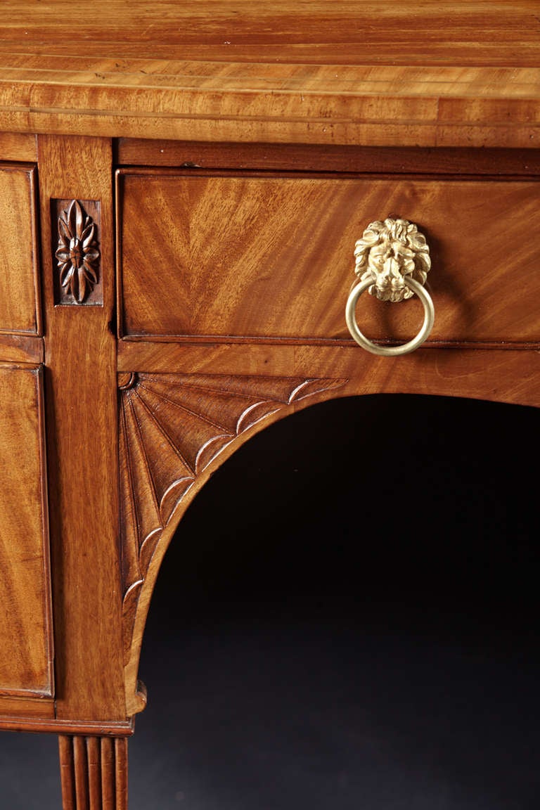 Georgian A George III Mahogany Sideboard with Gallery For Sale