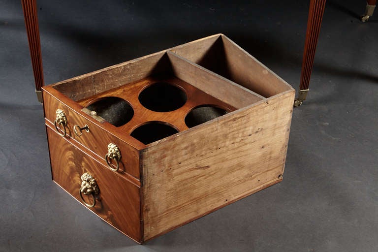 18th Century and Earlier A George III Mahogany Sideboard with Gallery For Sale