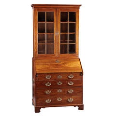 Remarkable and Rare Rosewood Bureau Bookcase for the English Market