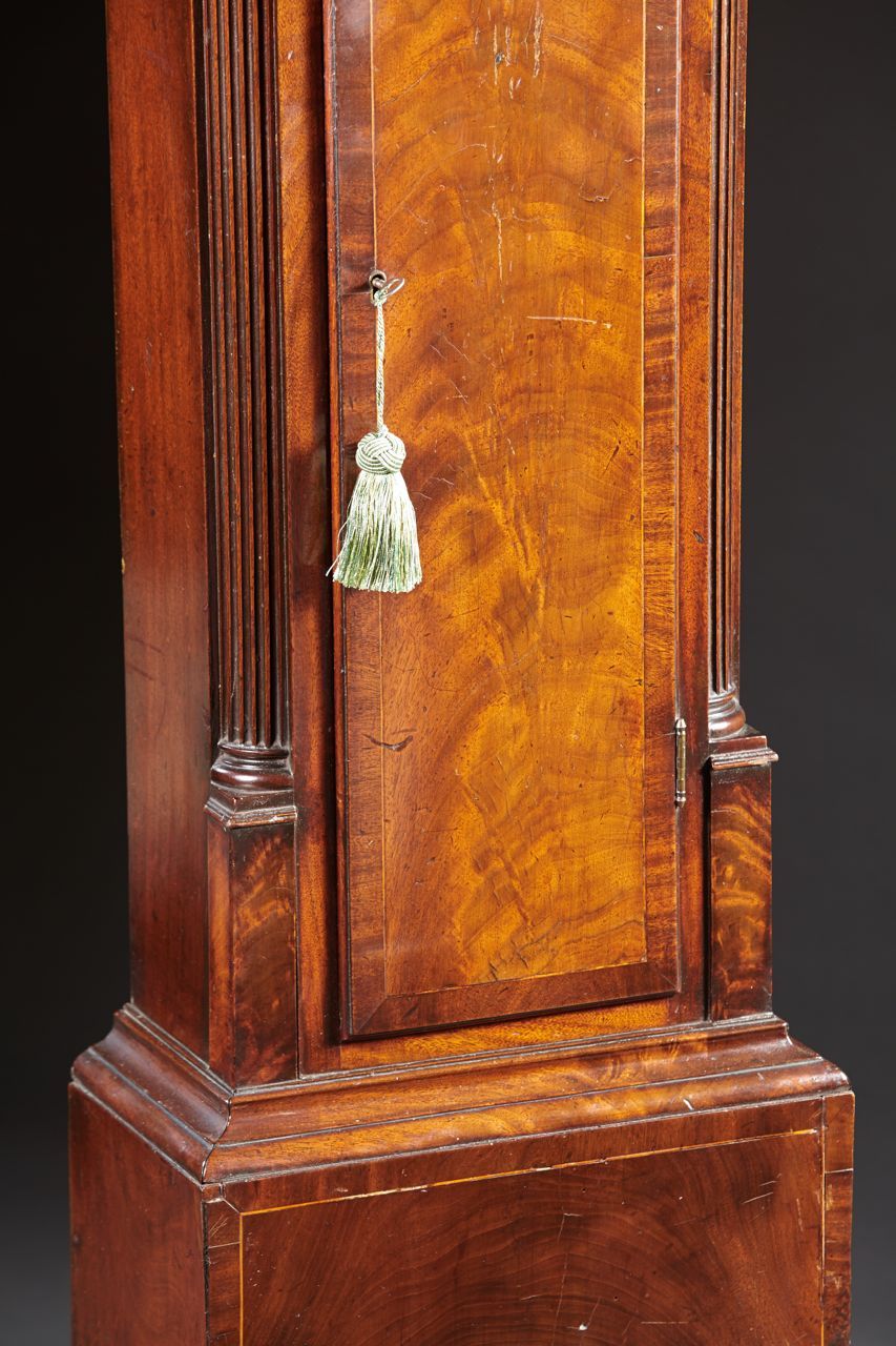 Beautiful Scottish Mahogany Tall Clock by David Lorrie, circa 1800 In Good Condition In Woodbury, CT