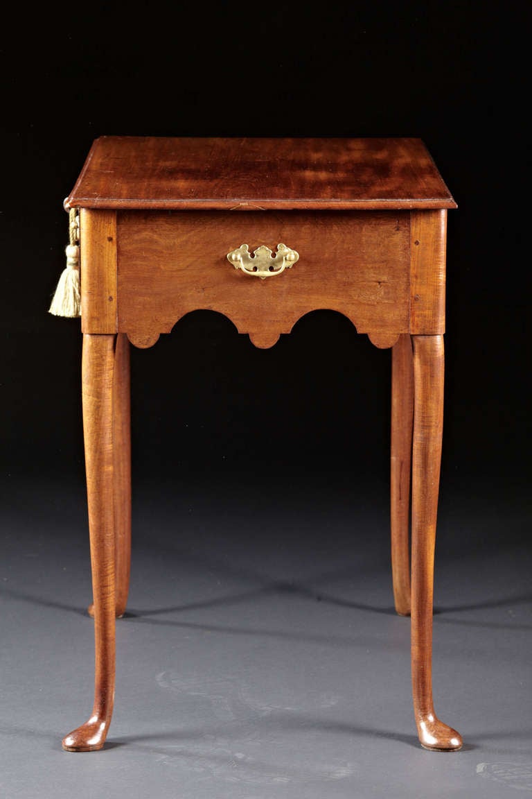18th Century and Earlier A Distinctive and Charming Queen Anne Side or Occasional Table