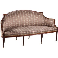 Antique A Fine George III Mahogany Sofa / Canape in the French Manner