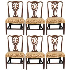 A Set of Six Mahogany 18th Century George III Dining Chairs A Set of Six Mahogany 18th Century George III Dining Chairs
