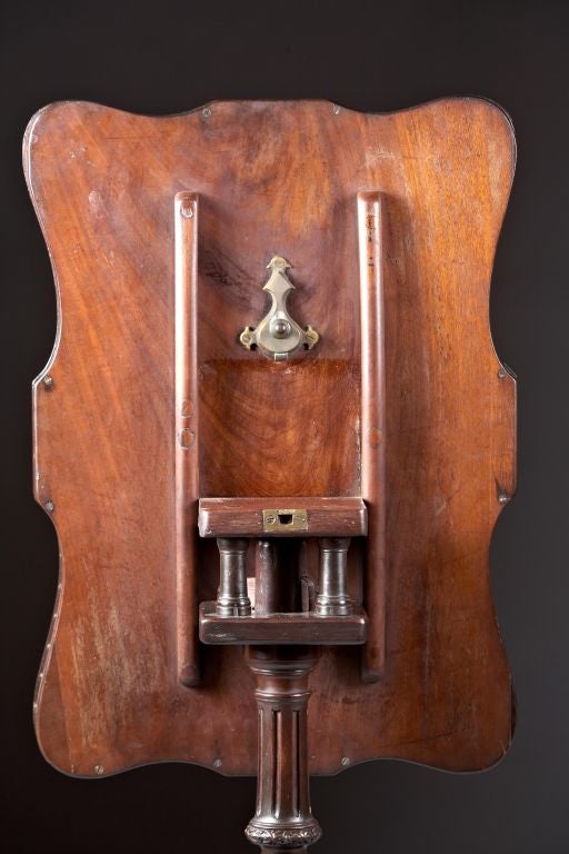 A George II-III Brass Inlaid Mahogany Gallery Tilt Tea Table 2