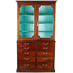 Antique A Fine English Secretary Bookcase in Mahogany by Gillows