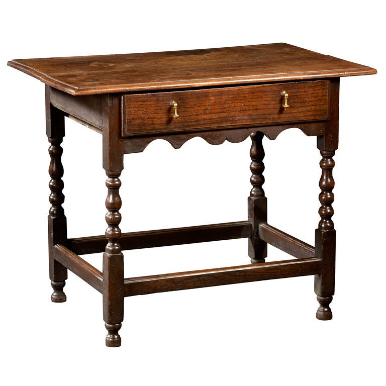 An English Elmwood tavern Table circa 1760 For Sale