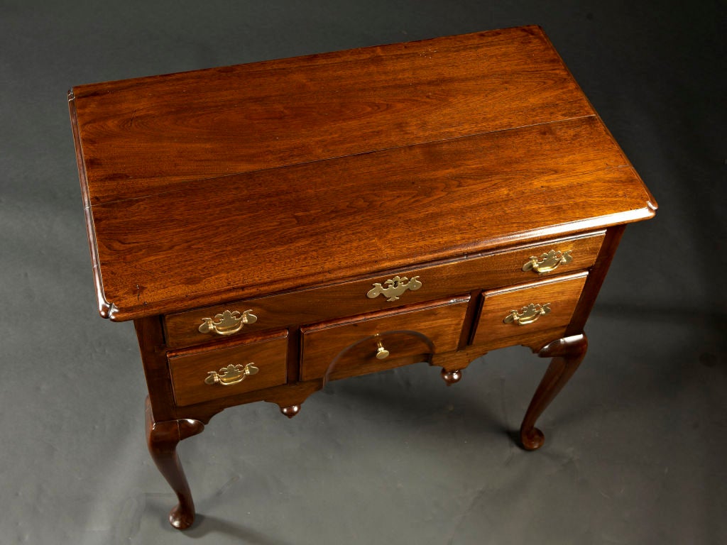 18th Century and Earlier An American Walnut Lowboy, 18th C. Rhode Island