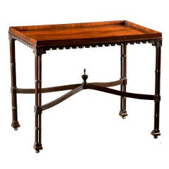 Antique An English Chippendale Mahogany Tea Table