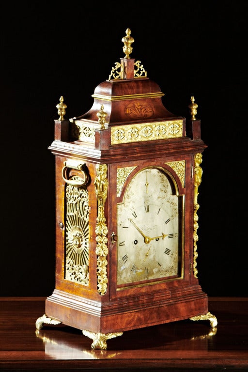 A superb mahogany and ormalu mounted bracket clock by 