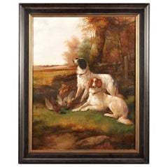 A Pair of Robert Cleminson Sporting Dog Paintings, Oil on Canvas