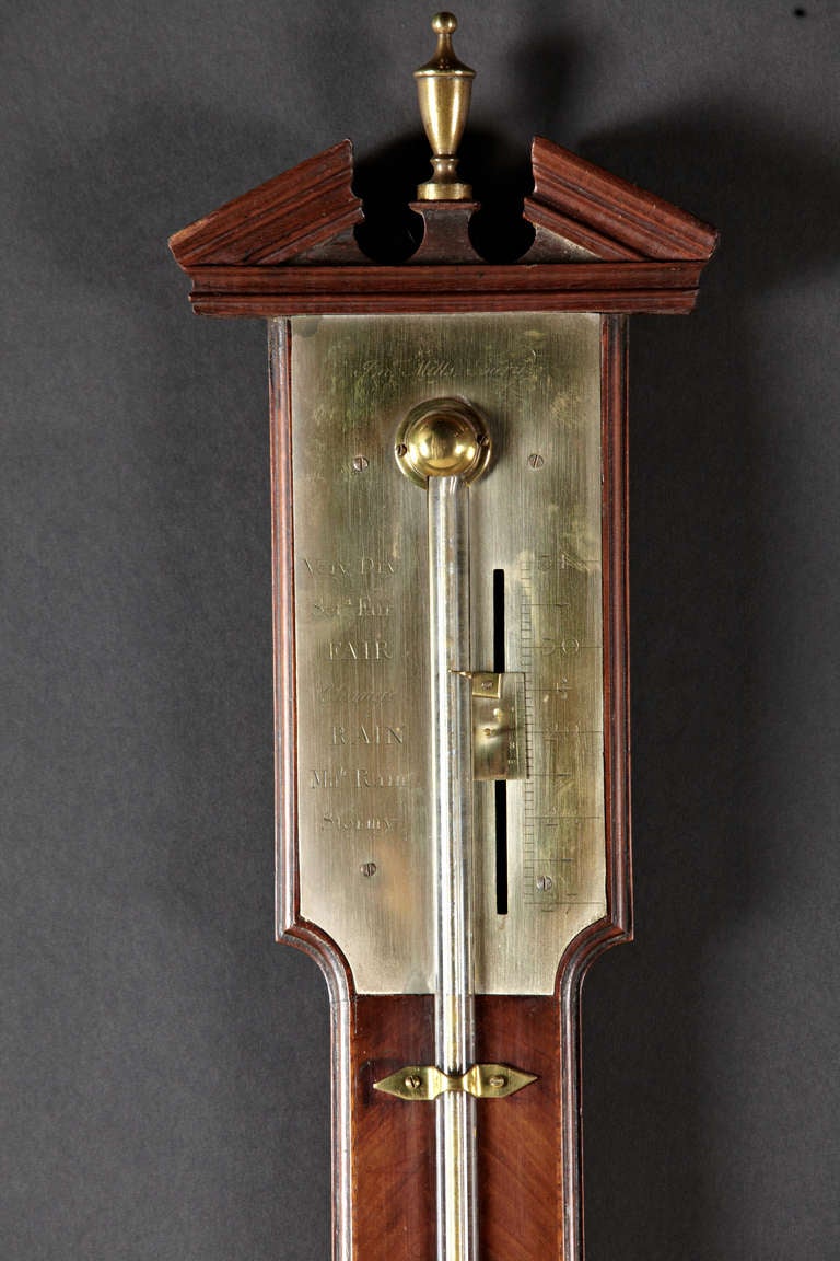 British An English Regency Period Mahogany Stick Barometer
