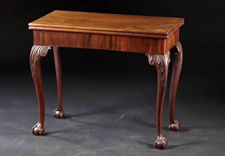 An 18th Century English Mahogany Concertina Action Card Table