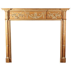 18th Century George III Pine and Composition Neoclassical Mantle