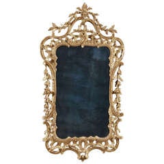 An 18th Century English Carved Giltwood Mirror