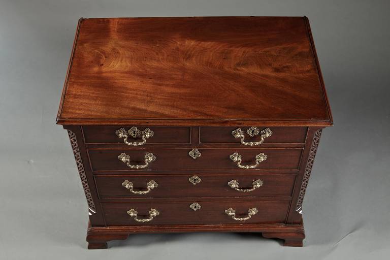 18th Century and Earlier Diminutive 18th Century American Mahogany Chest of Drawers