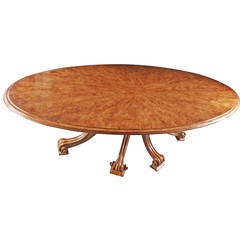 Great Walnut Baroque Style Dining or Conference Table