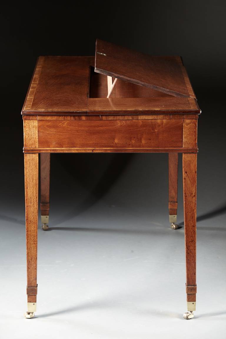 English Mahogany Writing Desk, circa 1790, Fine 18th Century Period Piece For Sale 1