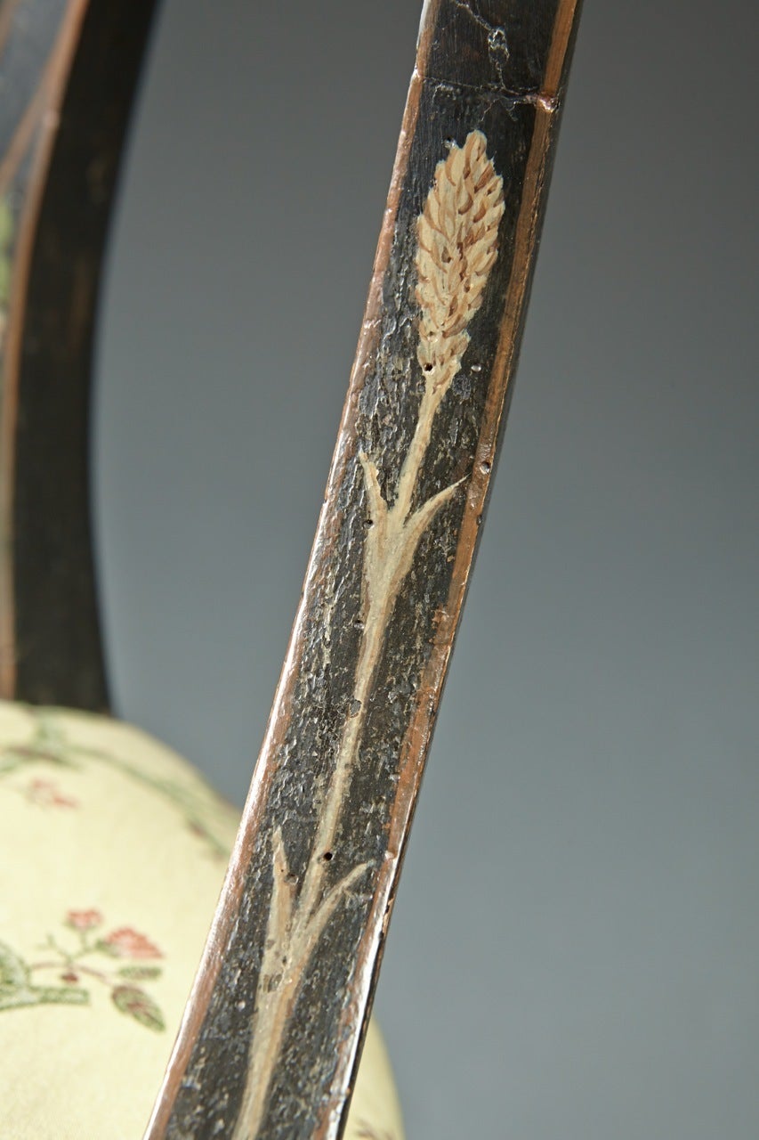 Pair of George III Period Painted Armchairs, 18th Century, English For Sale 4