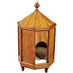 Used An English Regency Mahogany Cathouse / Pethouse / Doghouse