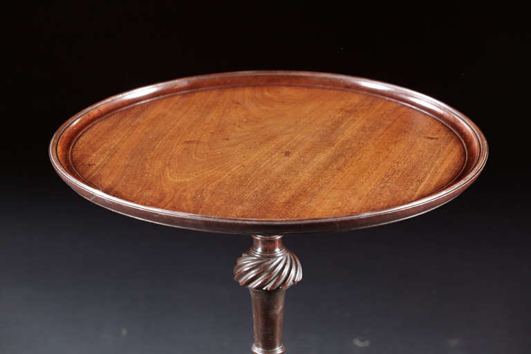 American A Rare Mahogany 18th Century Newport Wine Tasting Table