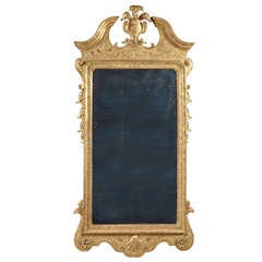 A Very Fine 18th Century Carved Giltwood George II Mirror