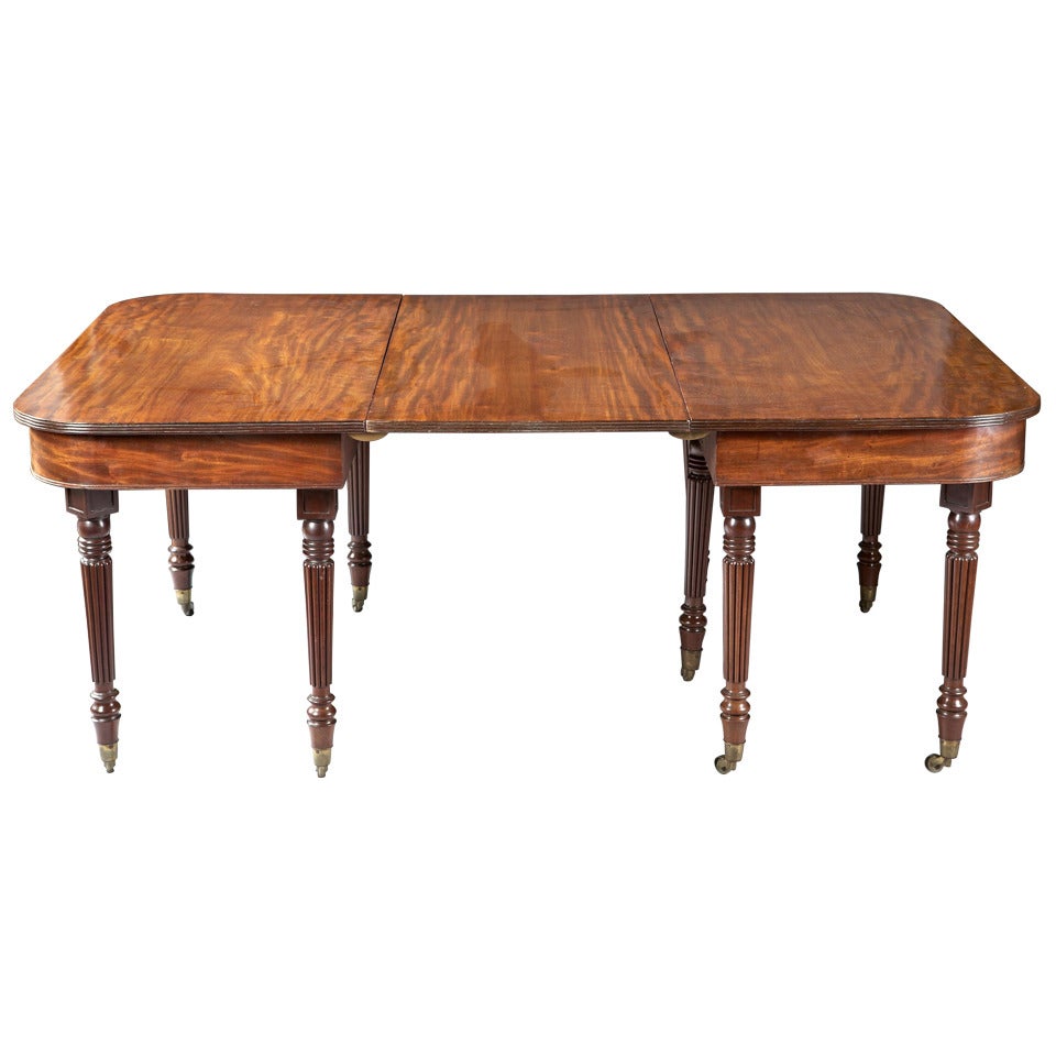 A Regency Period Mahogany Extension Dining Table For Sale