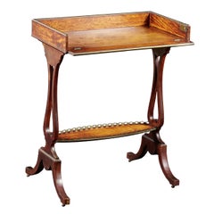 A Wonderful English Sheraton Period Satinwood Side Table