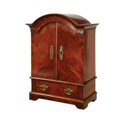 Queen Anne walnut miniature linen press 1