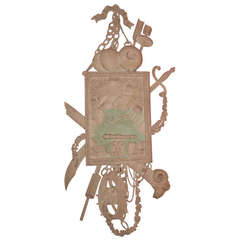 Louis XVI Carved and Painted Wood Trophy 11